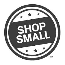 Shop Small Logo. B&W