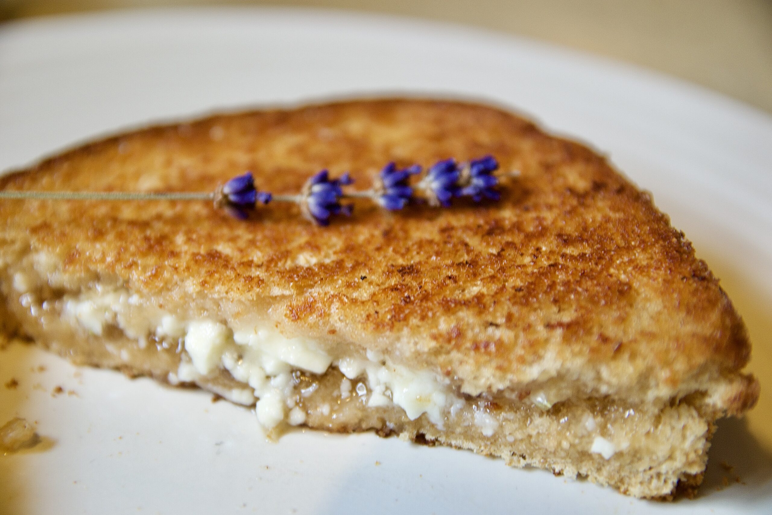 Lavender Grilled Cheese Sandwich
