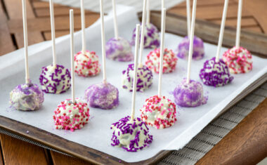 Lavender Cake Pops