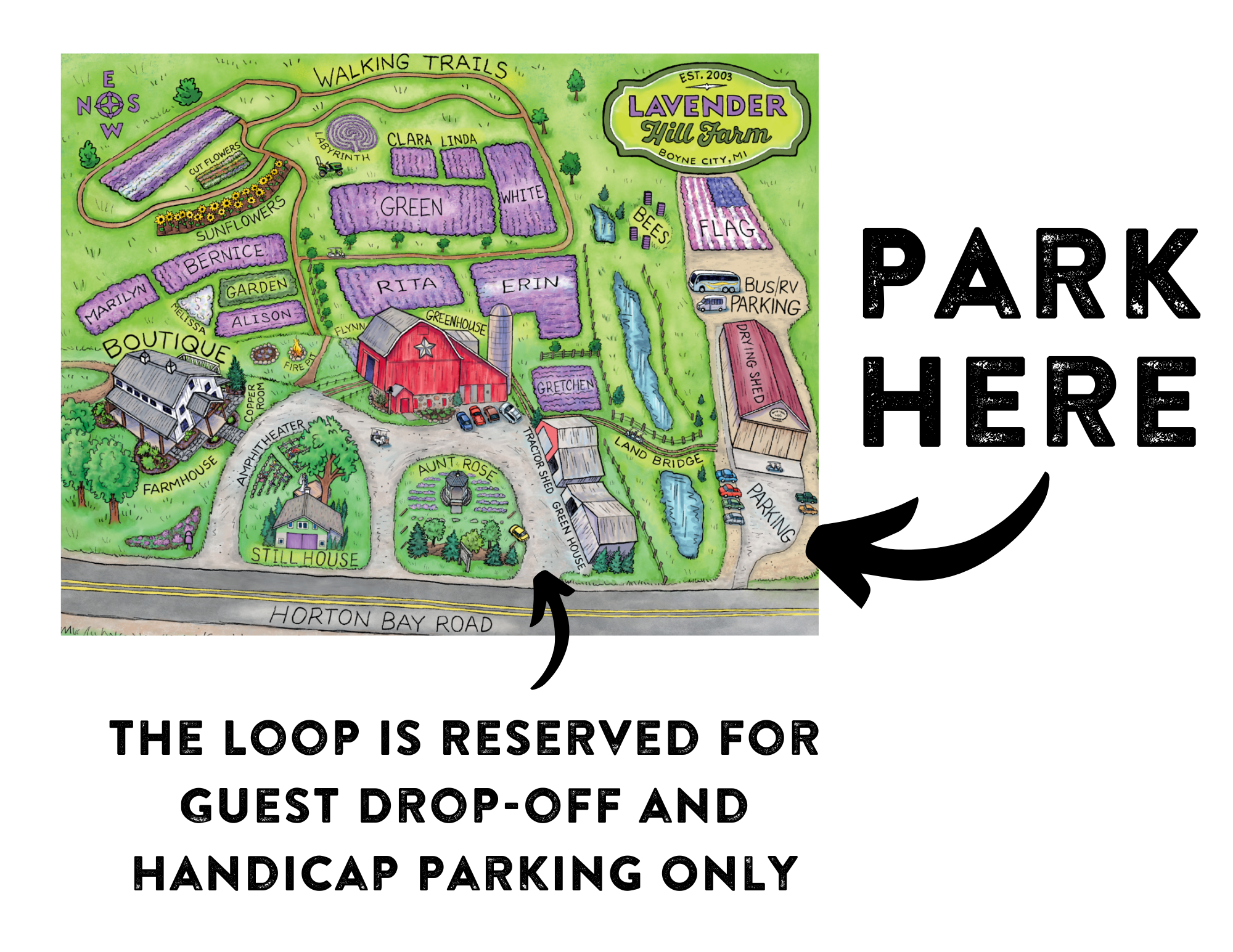 Parking - Lavender Hill Farm