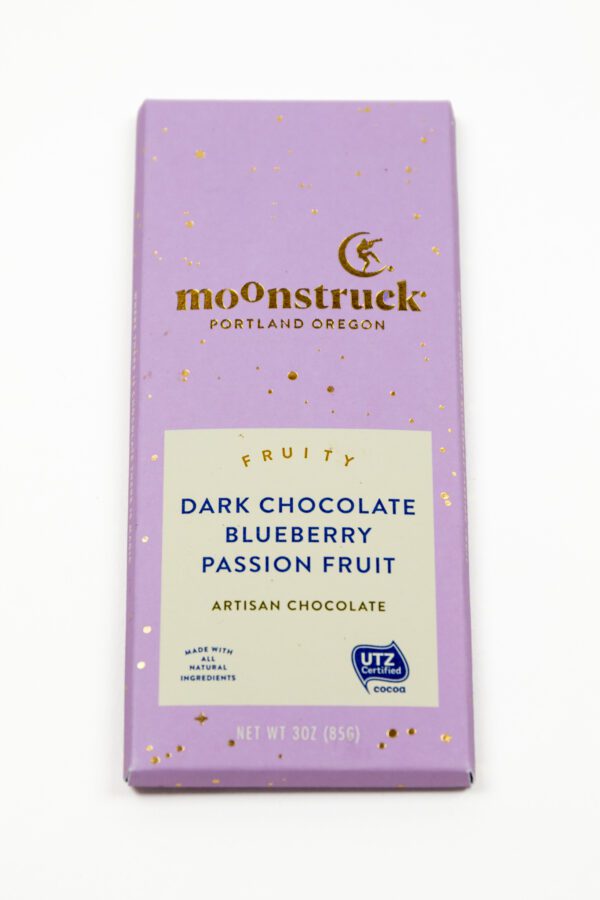 Dark Chocolate Blueberry Passion Fruit Bar
